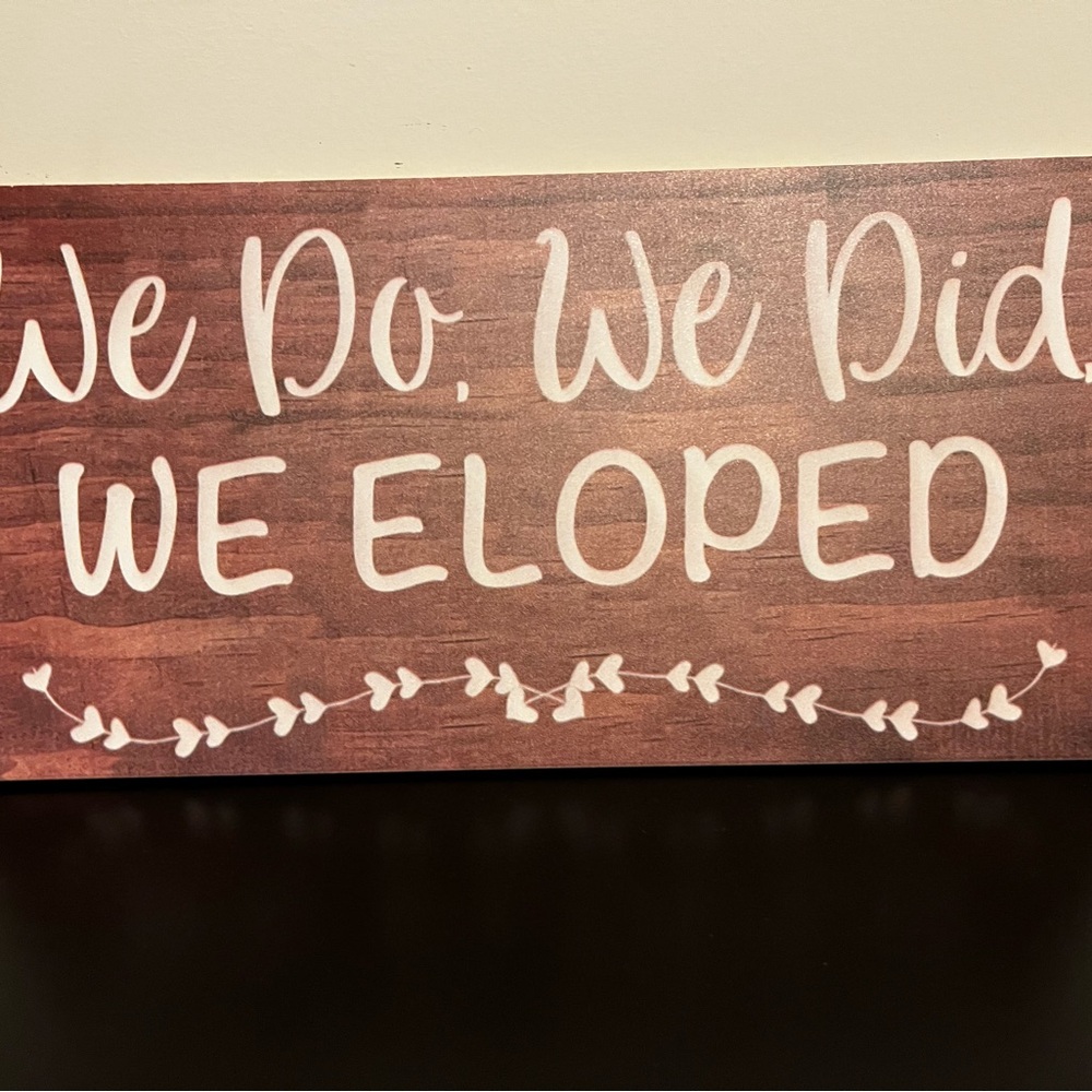 Amazon Brown and White Elopement Wall Art